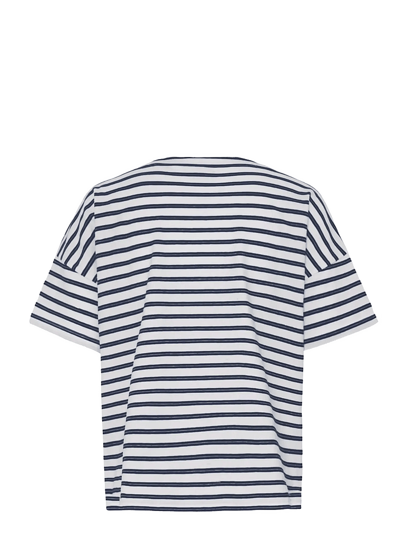 Fransa - FRSIVA TEE 7 - t-shirts - navy twin stripe - 2