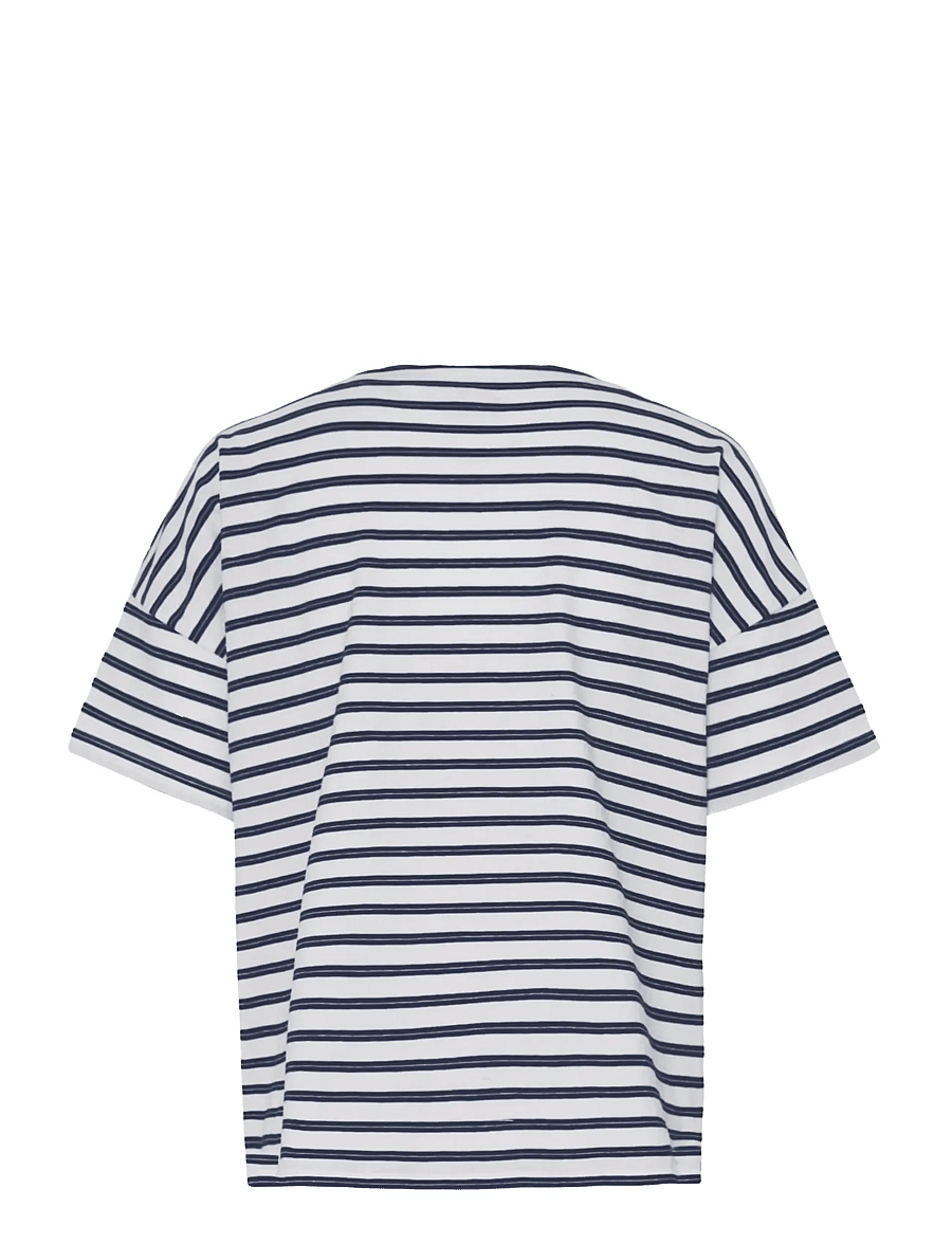 Fransa - FRSIVA TEE 7 - t-shirts - navy twin stripe - 2