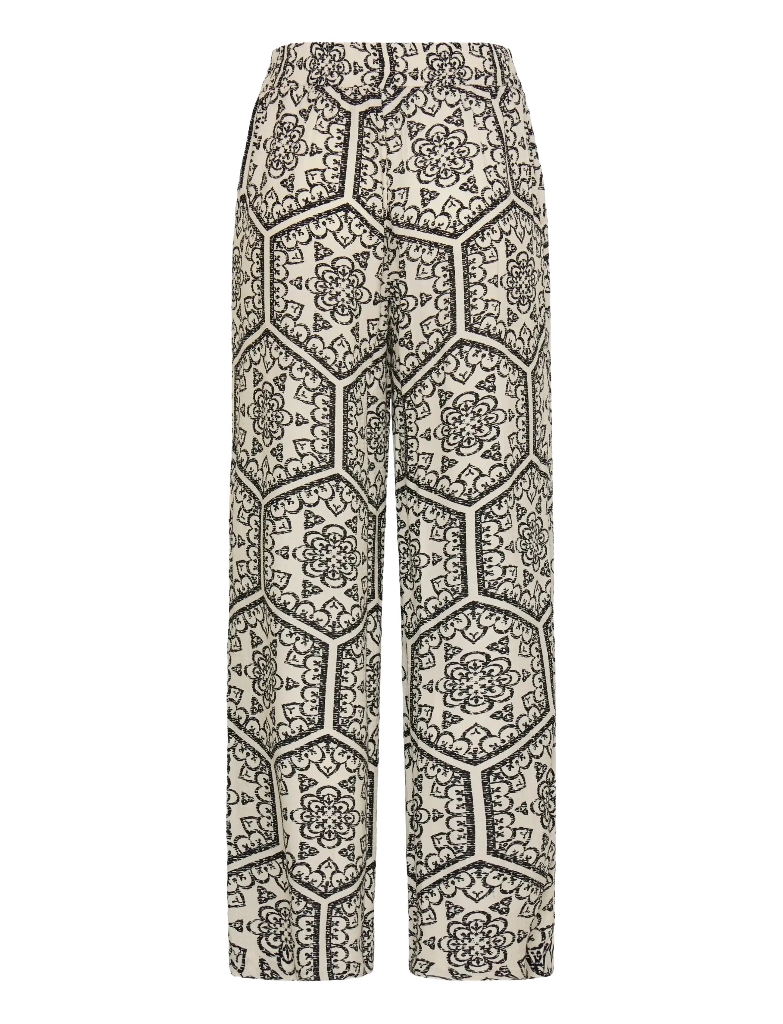 Fransa - FROLINE PA 1 - straight leg hosen - black boho art - 2