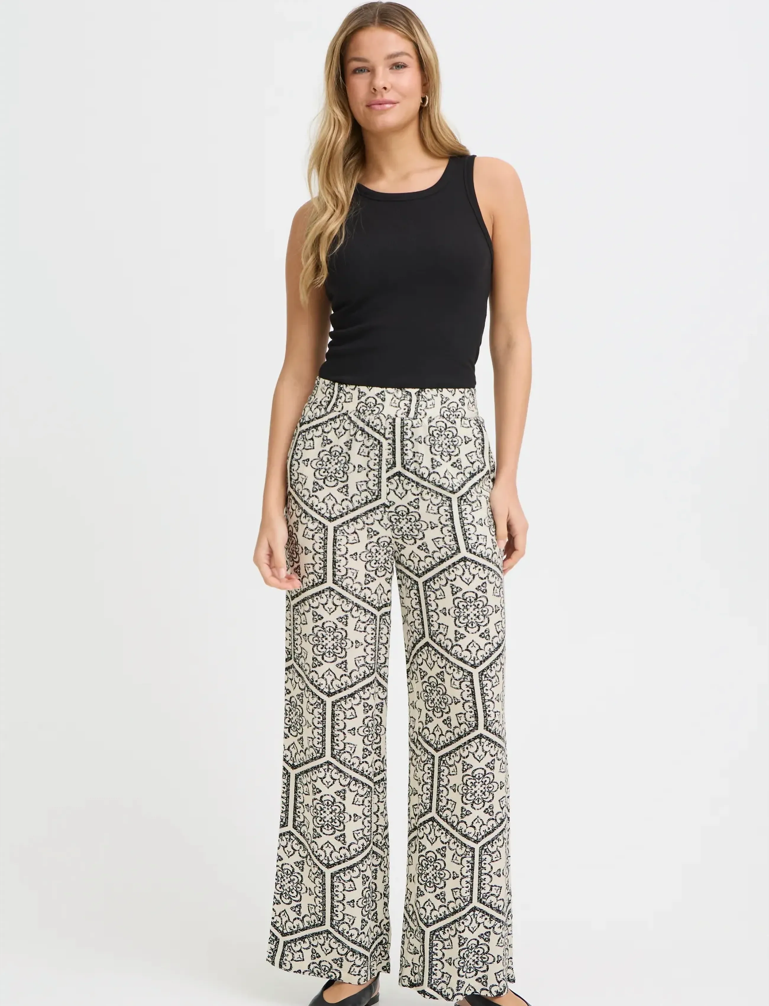 Fransa Froline Pa 1, XL, Black, Bukser > Lige Ben, Dame