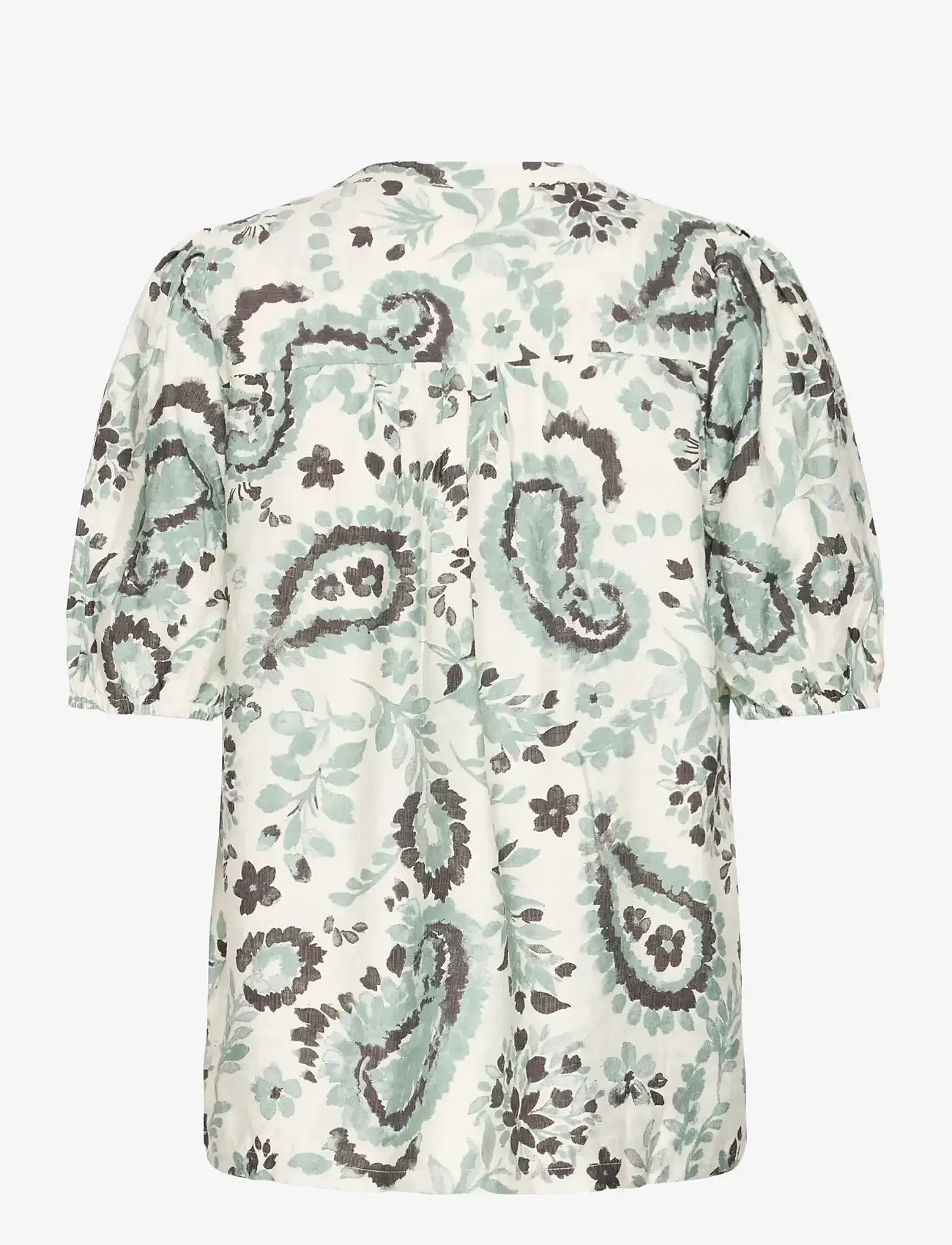 Fransa - FRARIANA BL 9 - short-sleeved blouses - frosty green aop - 1