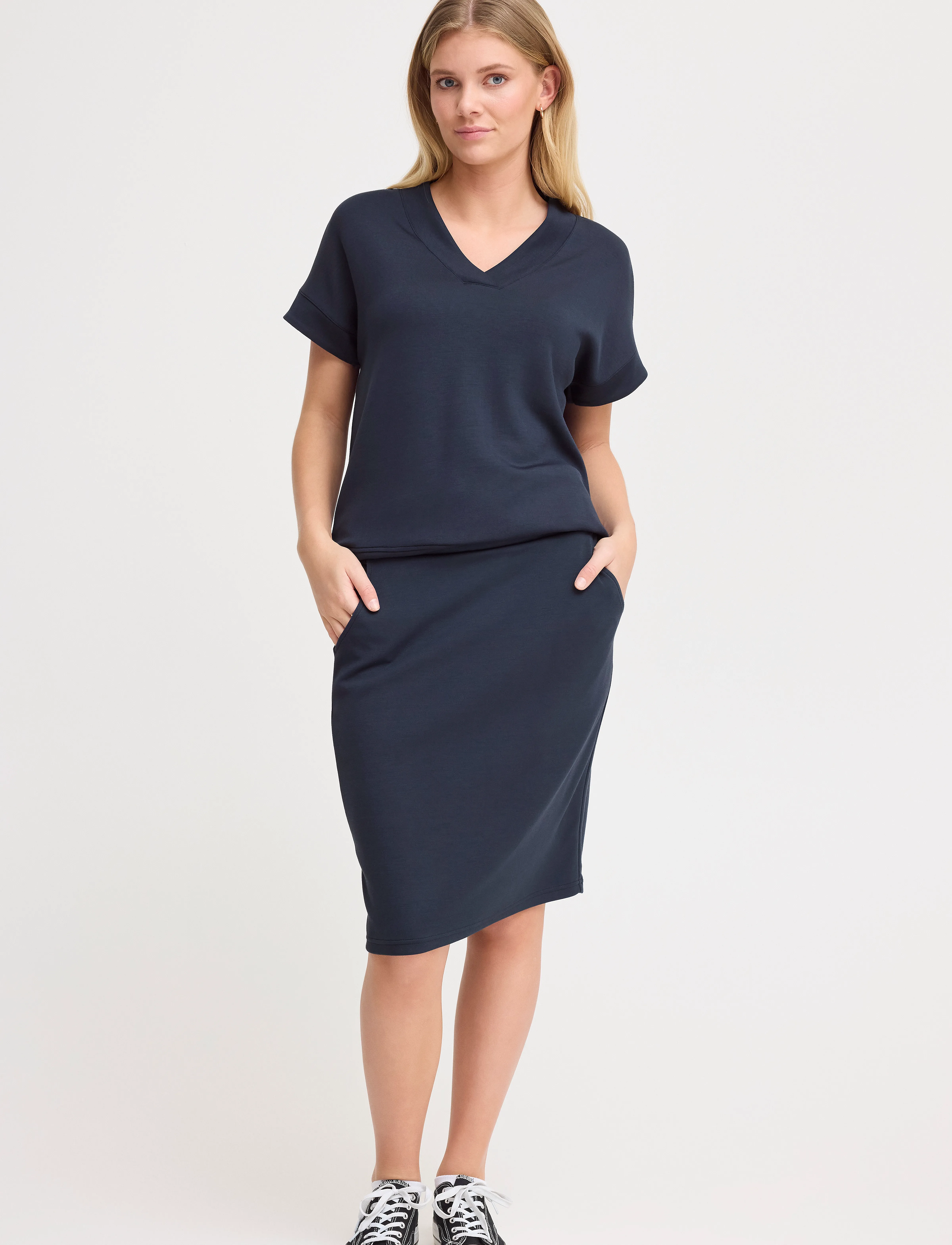 Fransa - FRAURORA SK 2 - midi nederdele - navy blazer - 4