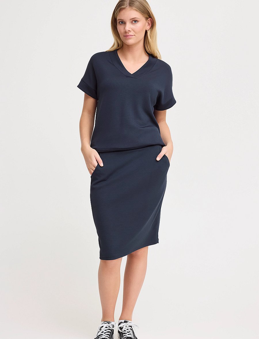 Fransa - FRAURORA SK 2 - midi svārki - navy blazer - 4