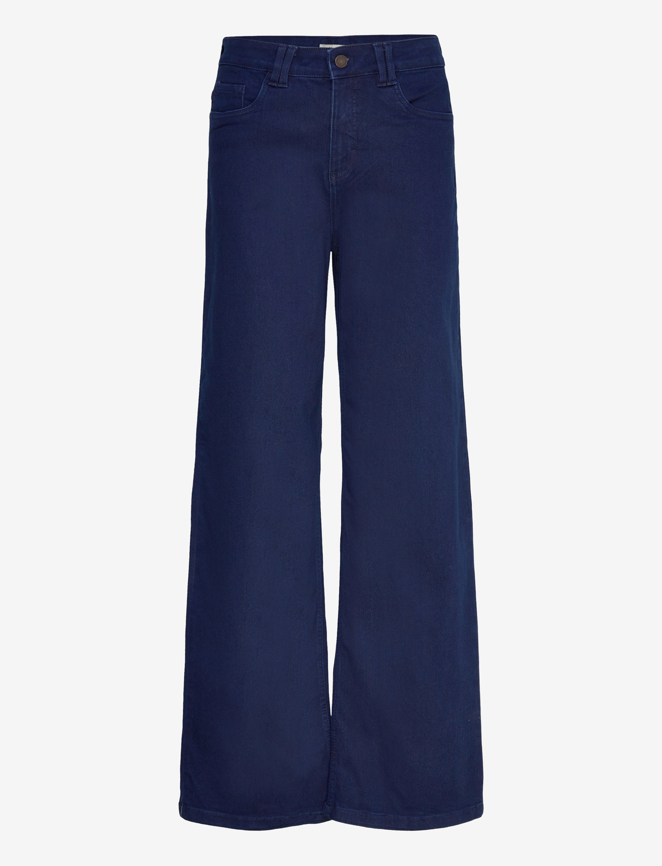 Fransa - FRLUXE HANNA JE 1 - hosen mit weitem bein - dark blue denim - 0