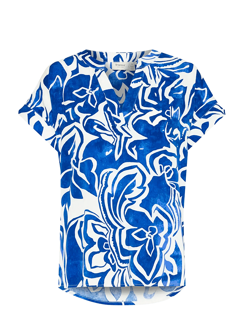 Fransa - FRLOREN BL 2 - kortärmade blusar - blue iolite art - 1