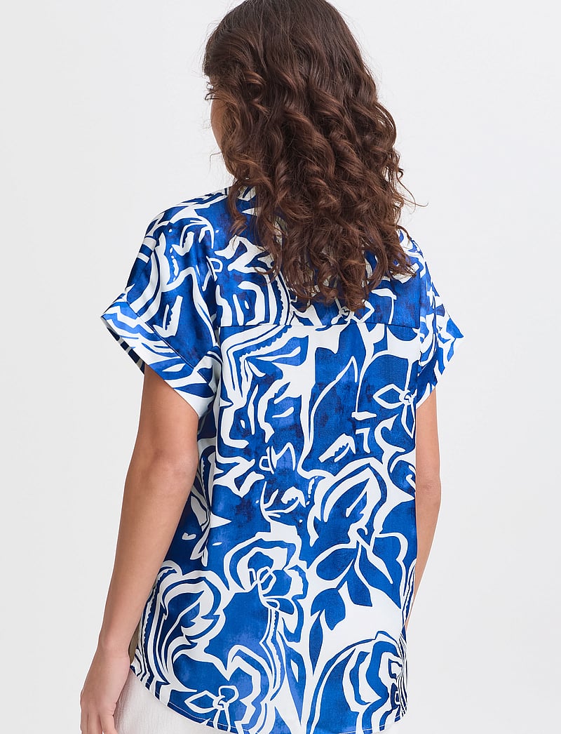 Fransa - FRLOREN BL 2 - kortärmade blusar - blue iolite art - 0