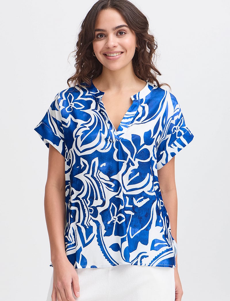 Fransa - FRLOREN BL 2 - kortärmade blusar - blue iolite art - 3