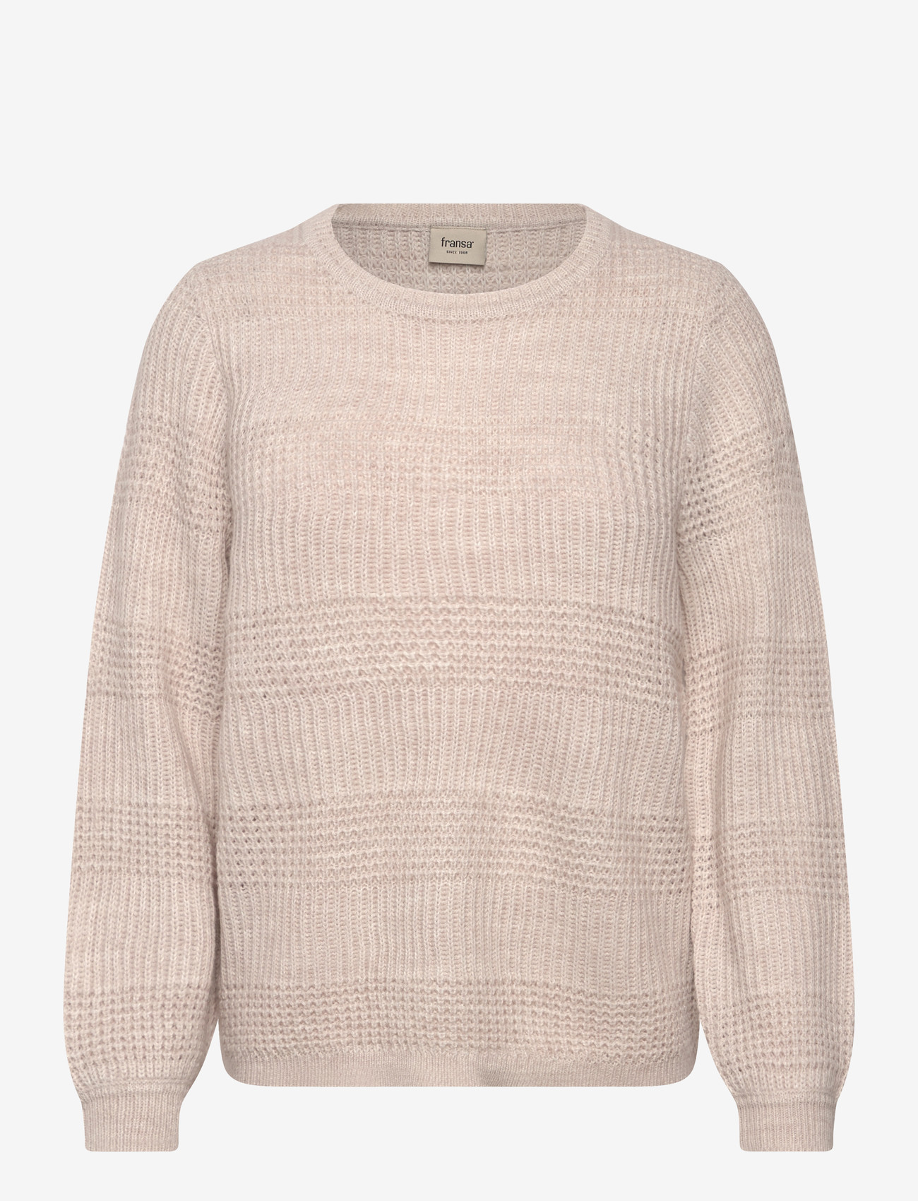 Fransa - FRERETTA PU 9 - stickade tröjor - limestone melange - 0