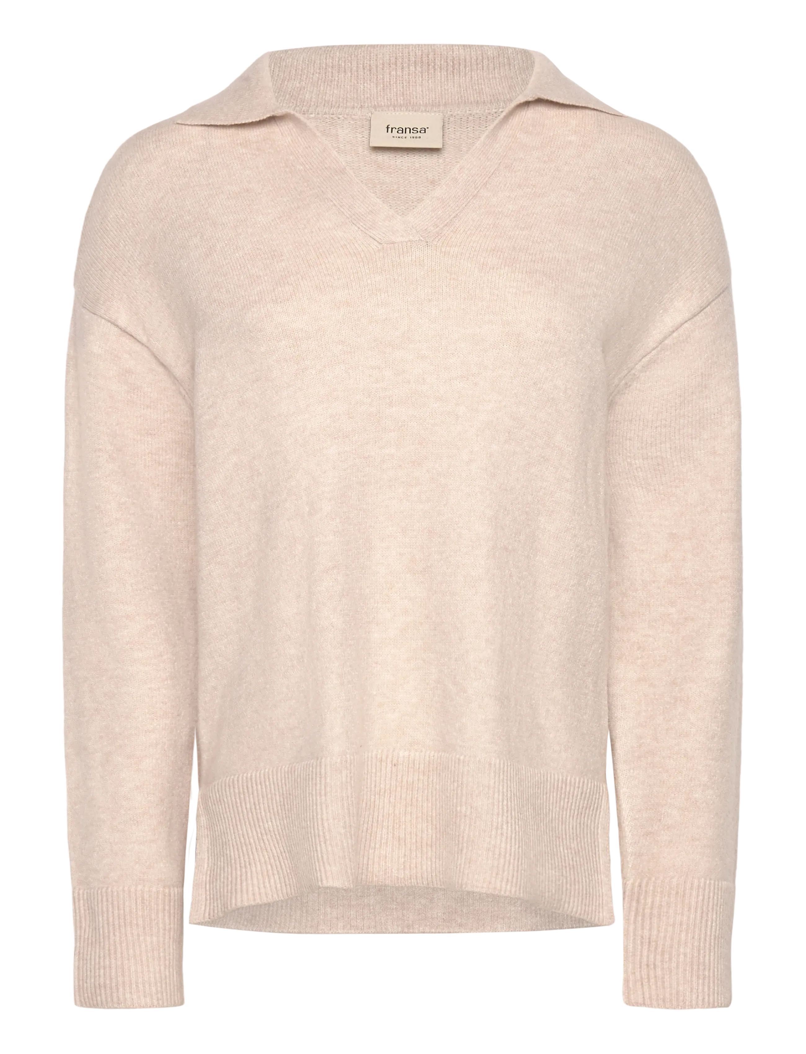 Fransa FRBITTE PU 14 - Pullover - LIMESTONE MELANGE / beige