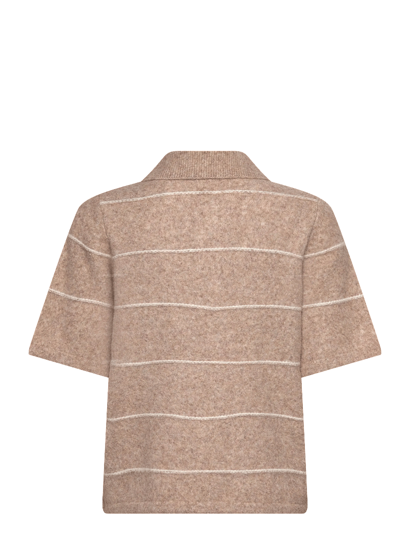 Fransa - FRKENDRA PU 1 - t-shirts - feather gray melange - 1