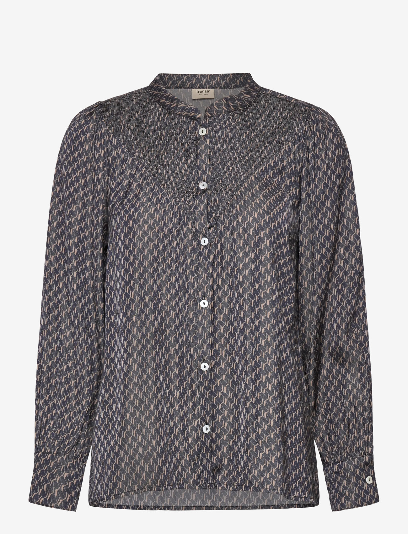 Fransa - FRNATALIA SH 1 - långärmade skjortor - desert taupe art - 0