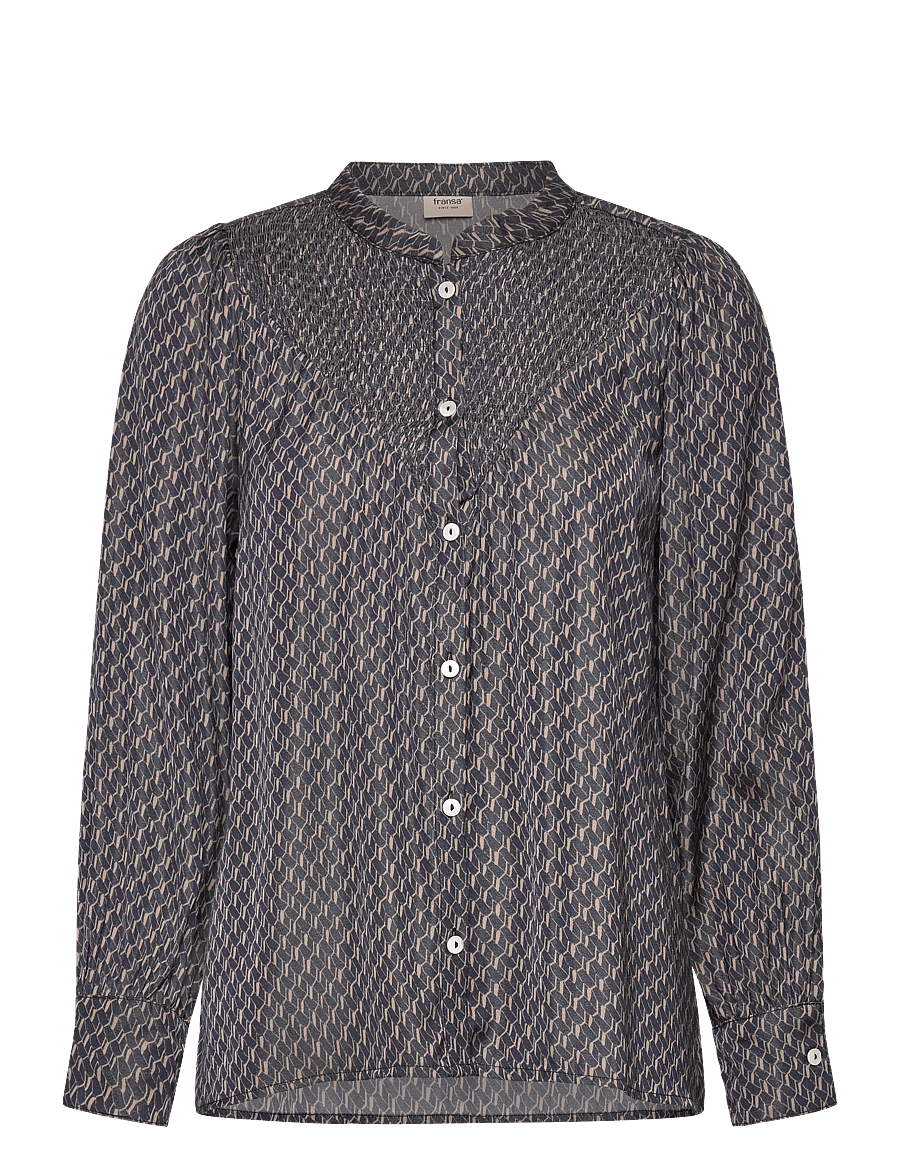 Fransa - FRNATALIA SH 1 - langærmede skjorter - desert taupe art - 0