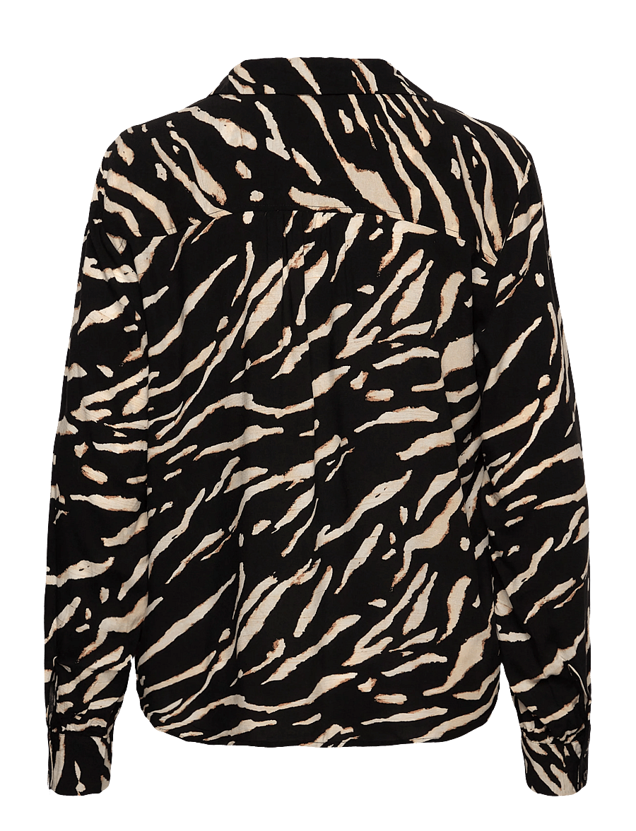 Fransa - FRFLOWY BL 6 - long sleeved blouses - black art - 1