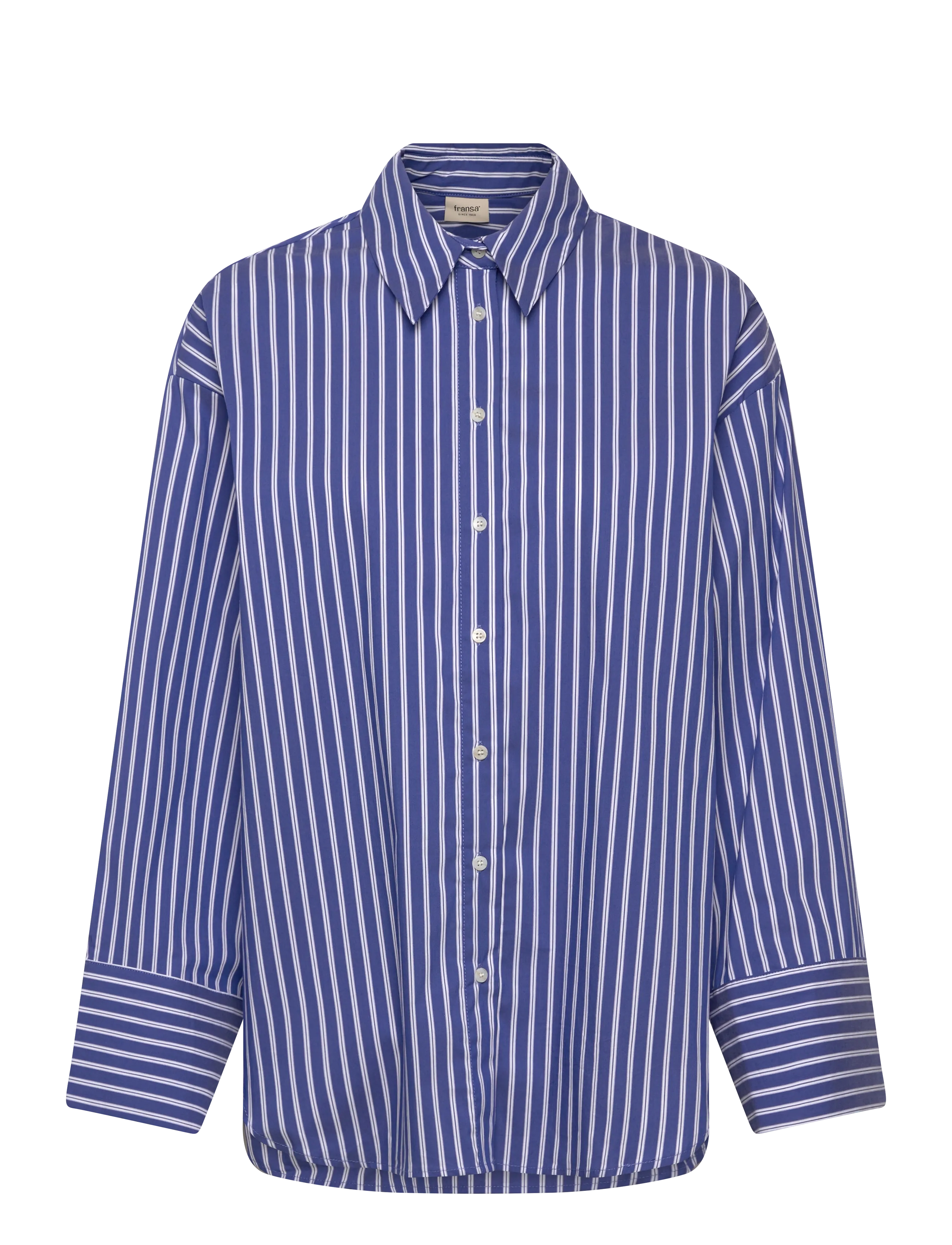 Fransa Frfina Sh 1, XL, Blue, Skjorter > Langærmede, Dame