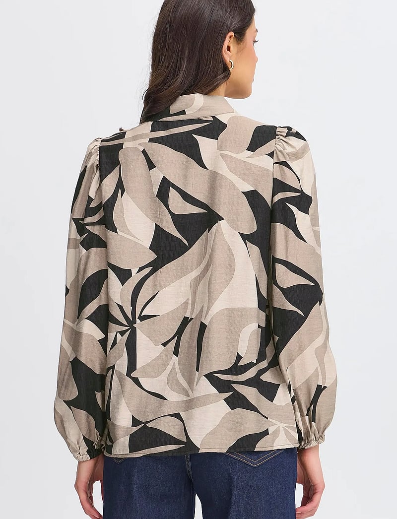 Fransa - FRARIANA SH 6 - långärmade skjortor - black mix - 4