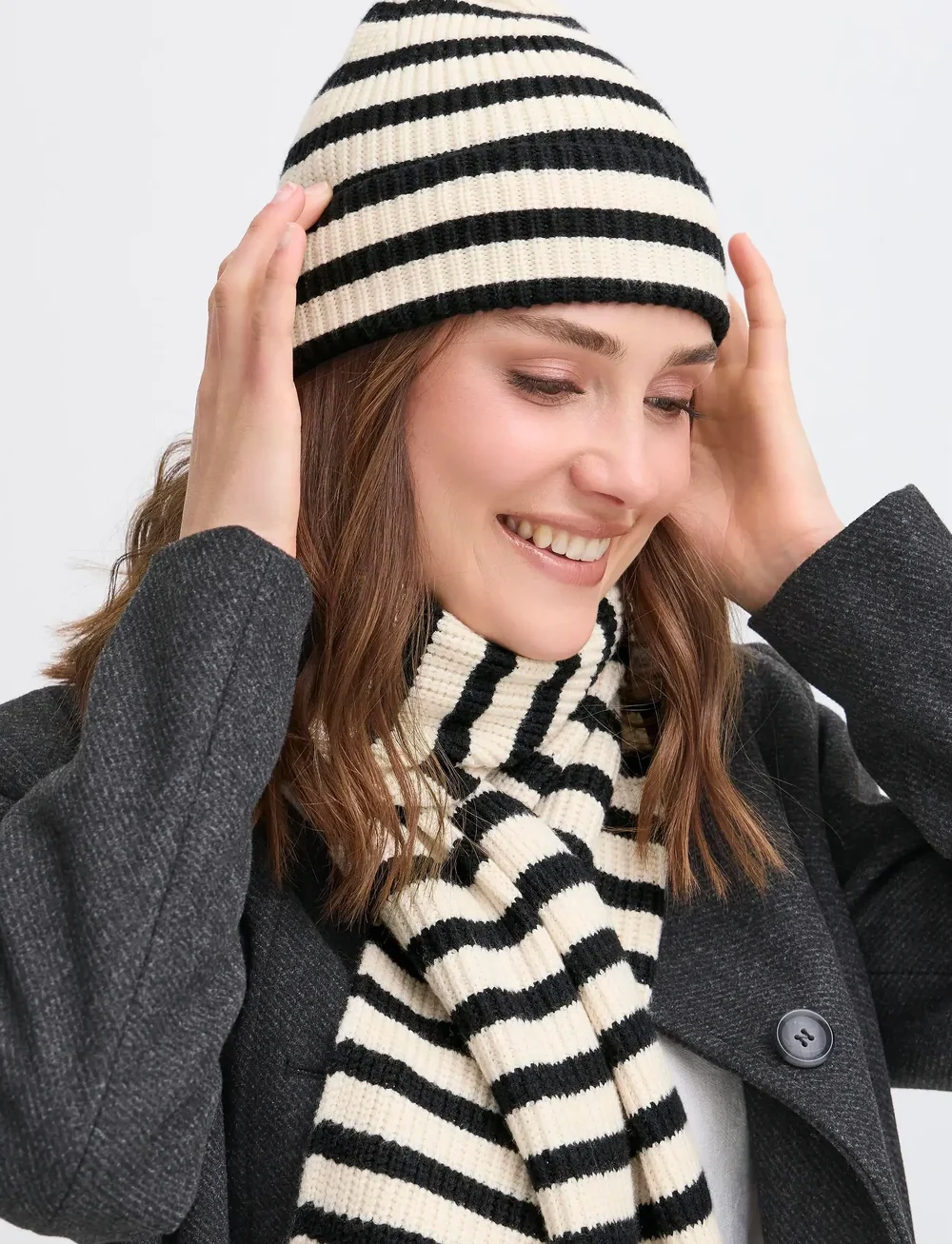 Fransa - FRSTRIPY ACC 1 - mutsen - whisper white mix - 0