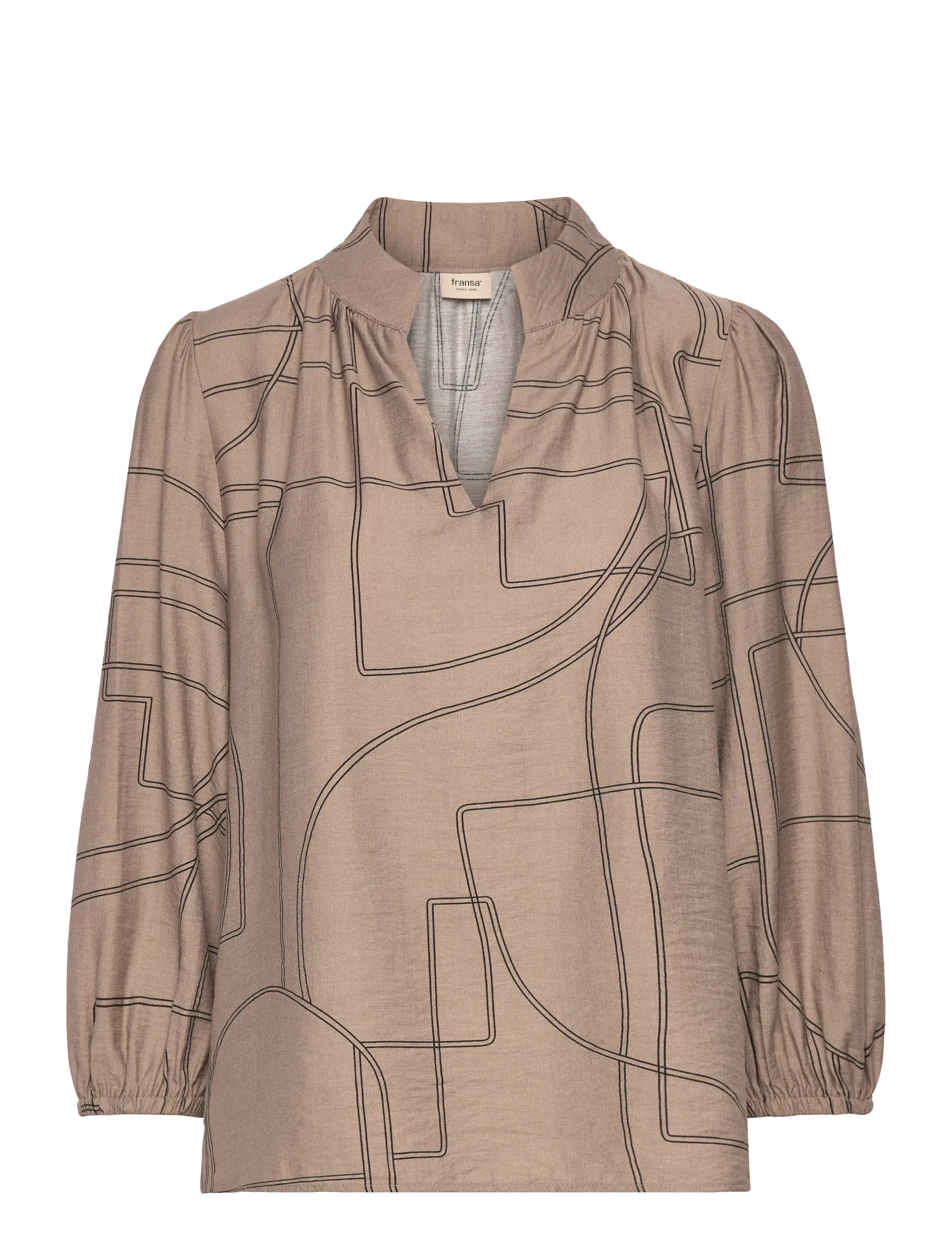 Fransa Frdaphne Bl 1, S, Beige, Bluser > Langærmede, Dame
