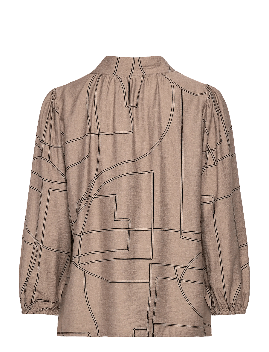 Fransa - FRDAPHNE BL 1 - langärmelige blusen - desert taupe art - 1