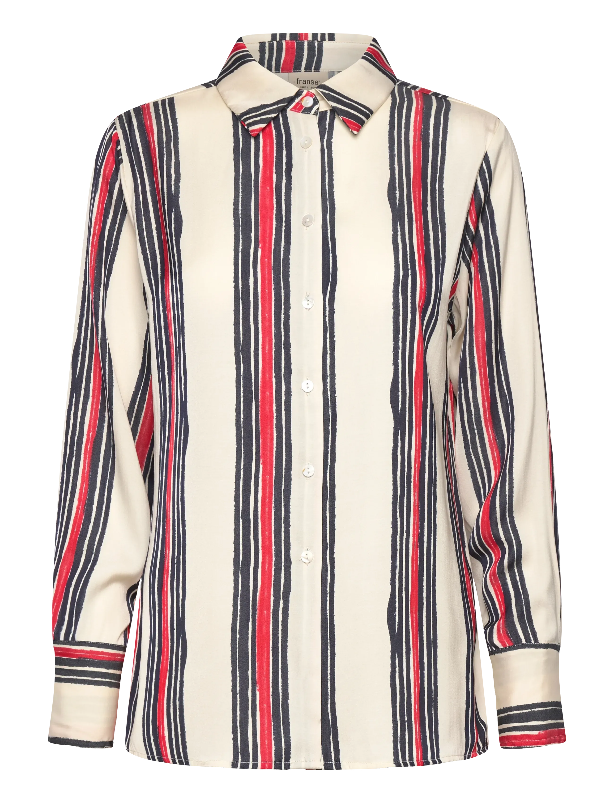 Fransa Fralda Sh 1, XL, Cream, Skjorter > Langærmede, Dame