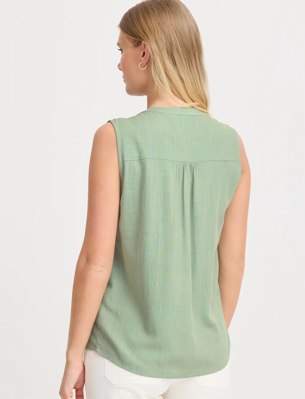 Fransa - FRJUNA TOP 2 - palaidinės be rankovių - iceberg green - 0