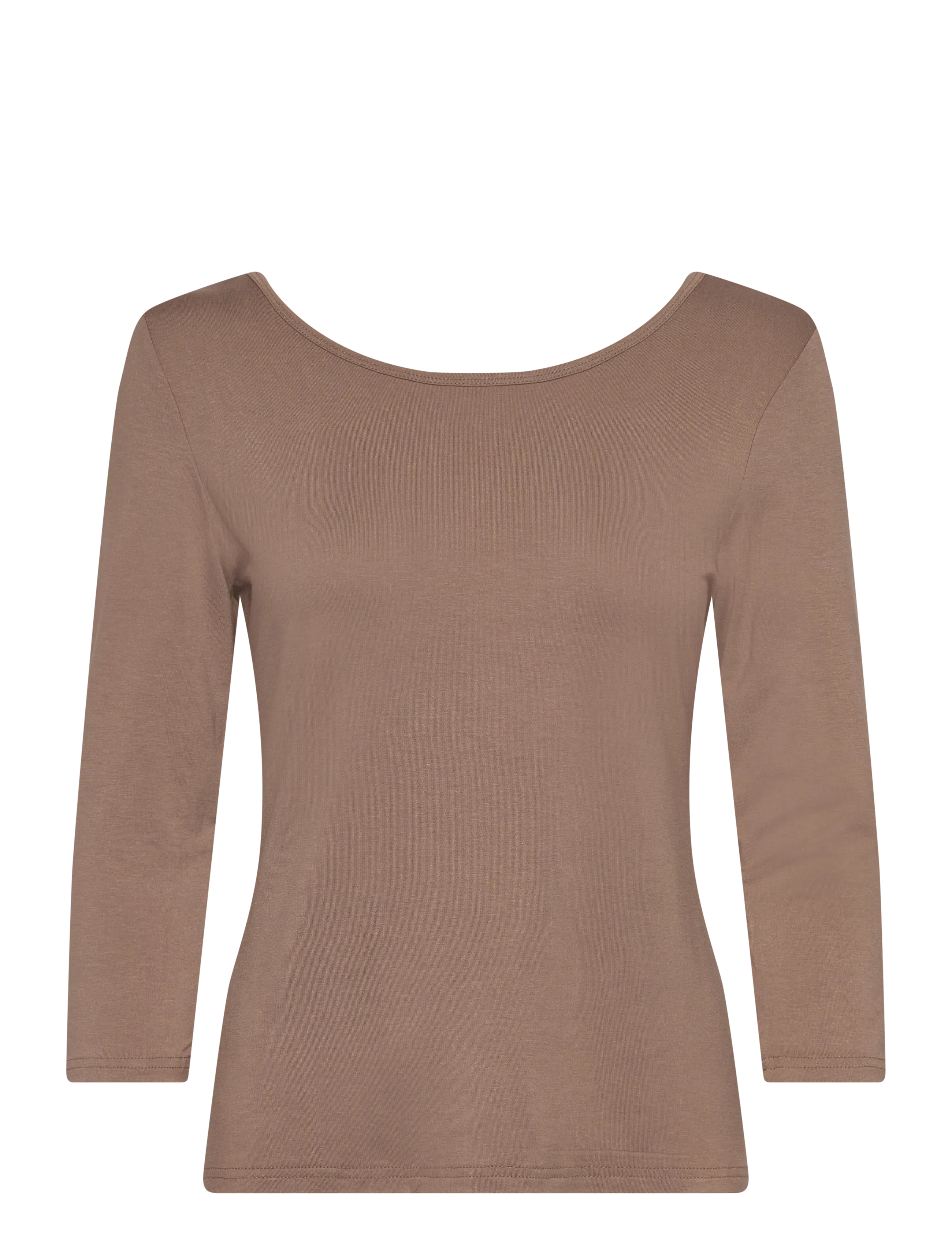 Fransa - FRDOTTA TEE 1 - långärmade toppar - desert taupe - 2