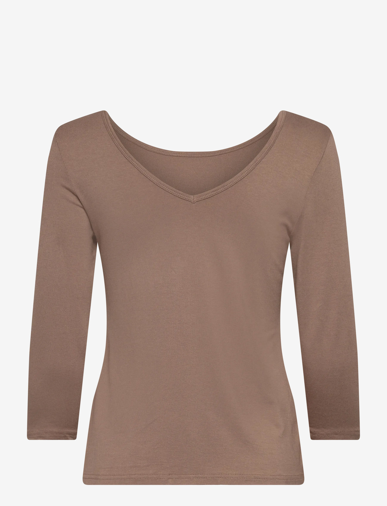 Fransa - FRDOTTA TEE 1 - efterårstøj - desert taupe - 3