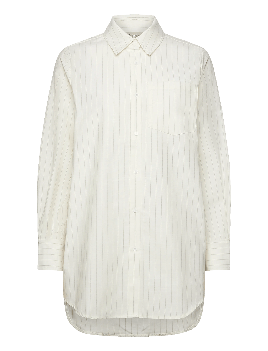 Fransa - FRSOFIA SH 1 - langerma skyrtur - whisper white art - 0