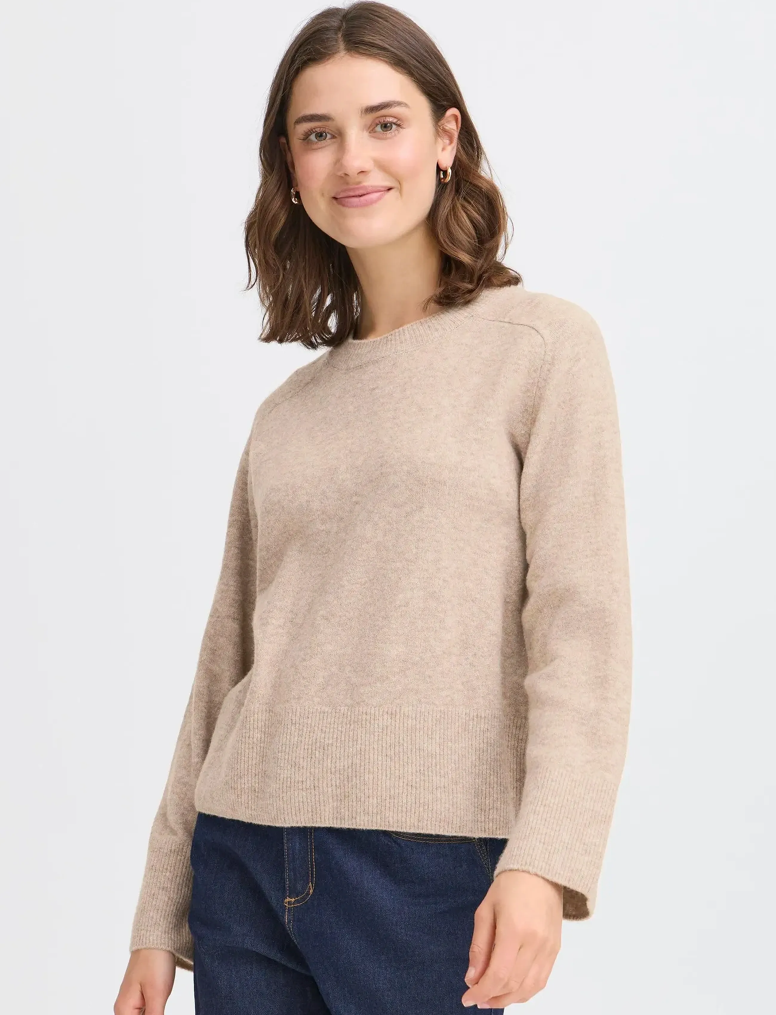Fransa - FRNOAH PU 1 - trøjer - desert taupe melange - 3