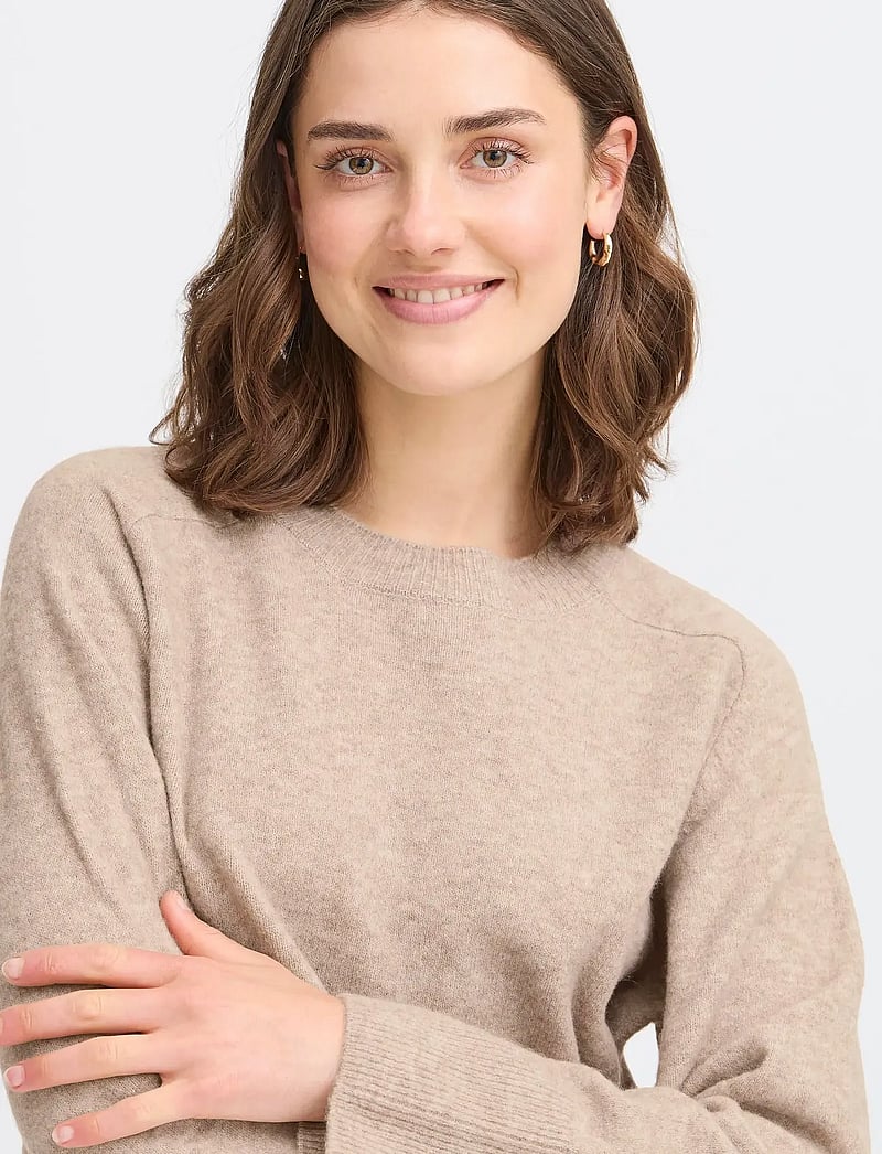 Fransa - FRNOAH PU 1 - pullover - desert taupe melange - 5