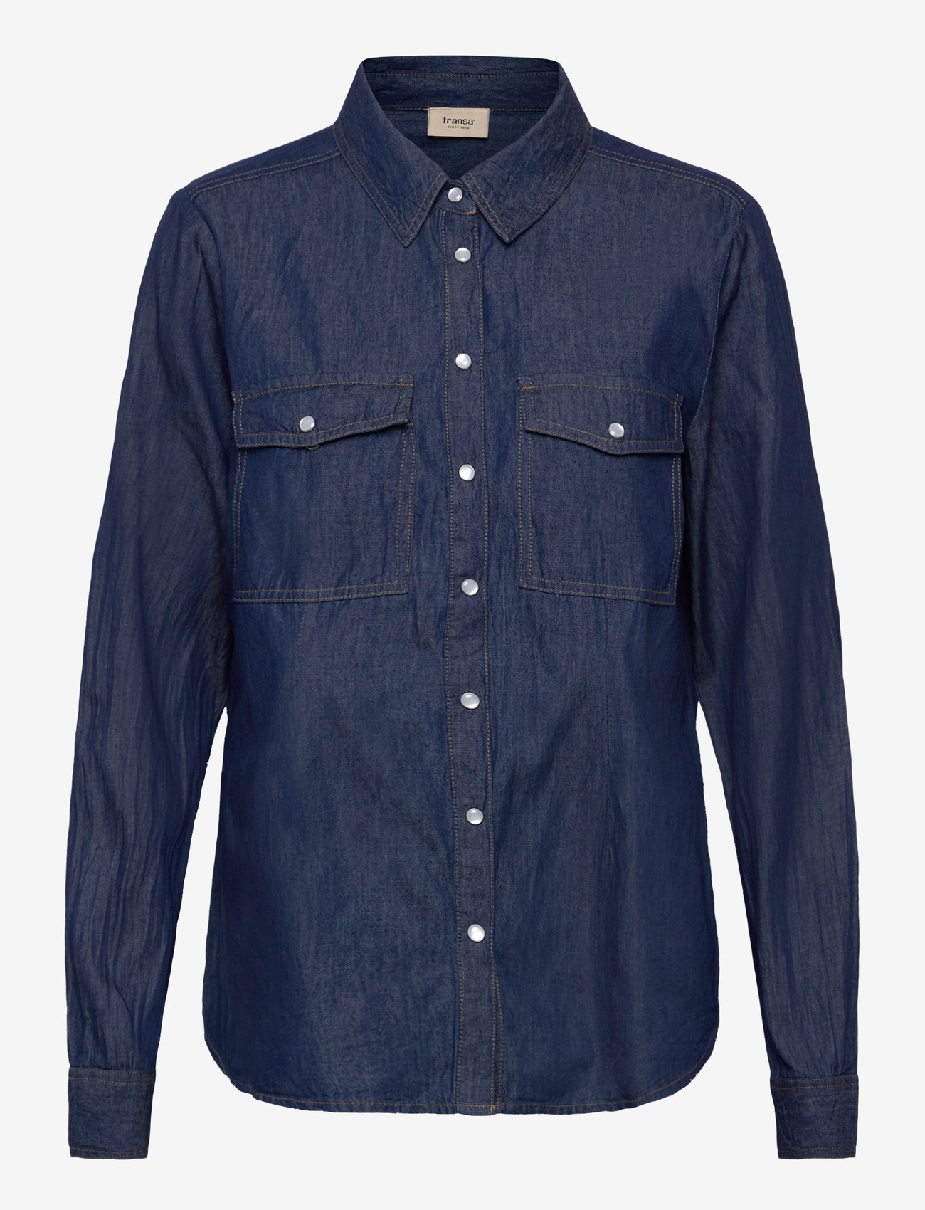 Fransa - FRLARISSA SH 1 - jeanshemden - raw blue denim - 0