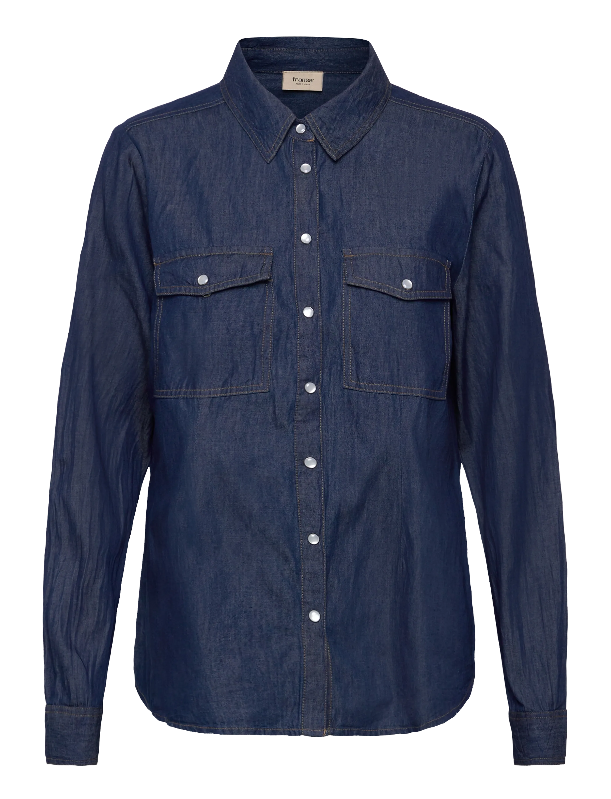 Fransa FRLARISSA SH 1 - Bluser & Skjorter - RAW BLUE DENIM / navy