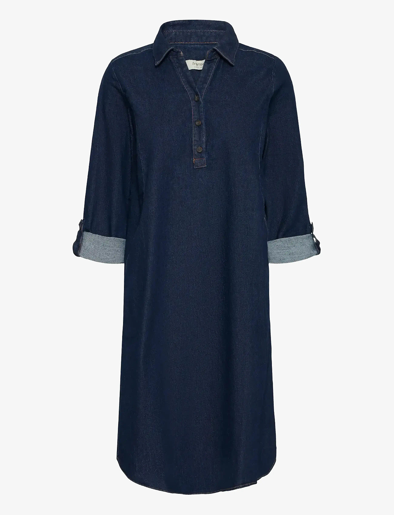 Fransa - FRCHICAGO DR 5 - skjortekjoler - raw blue denim - 1