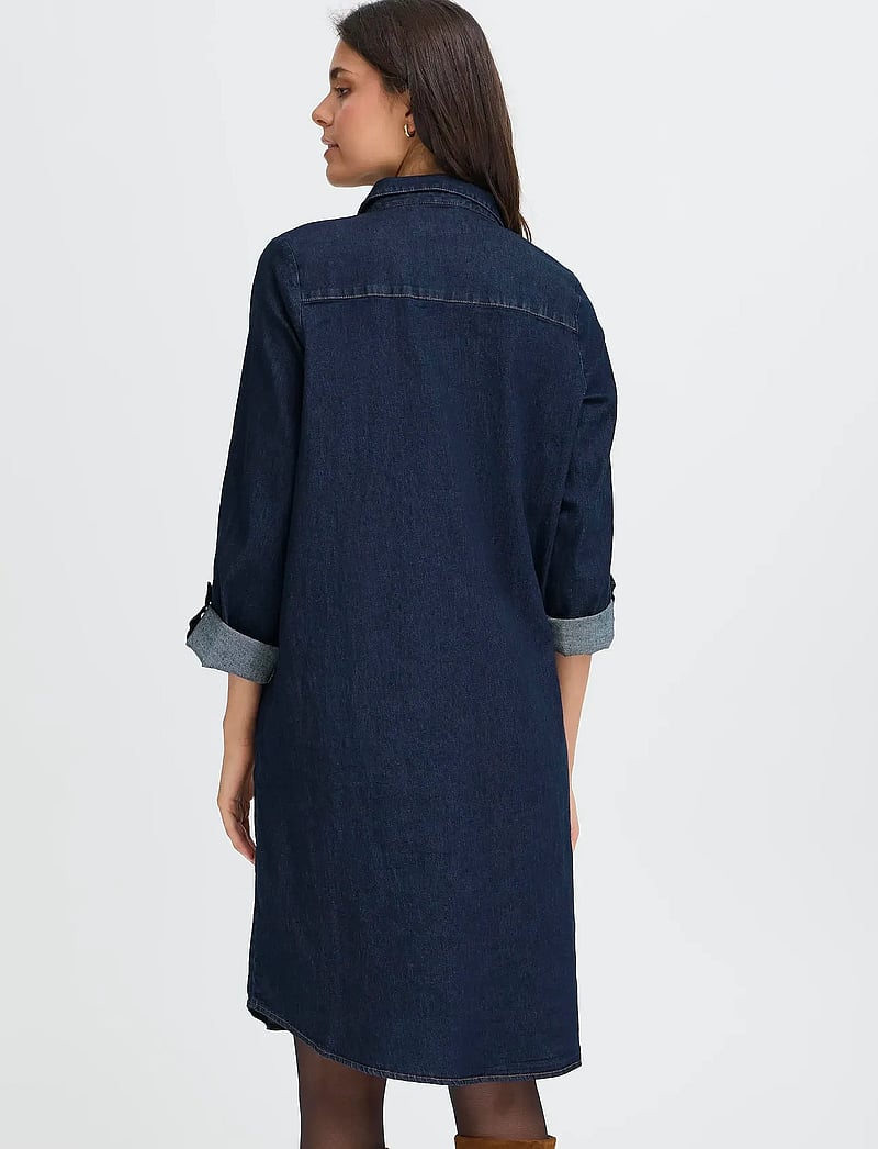 Fransa - FRCHICAGO DR 5 - skjortekjoler - raw blue denim - 4