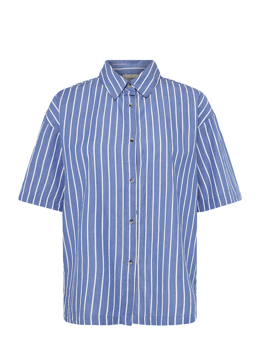 Fransa - FRBONNIE SH 1 - kortärmade skjortor - blue art - 1