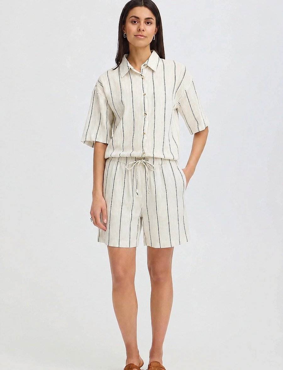Fransa - FRBONNIE SHO 1 - casual shorts - white art - 0