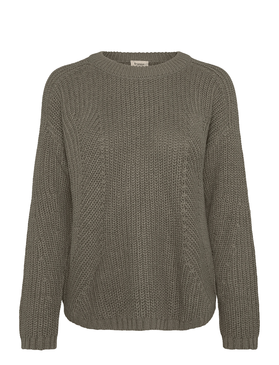 Fransa - FRKAMIA PU 1 - jumpers - smokey olive - 0