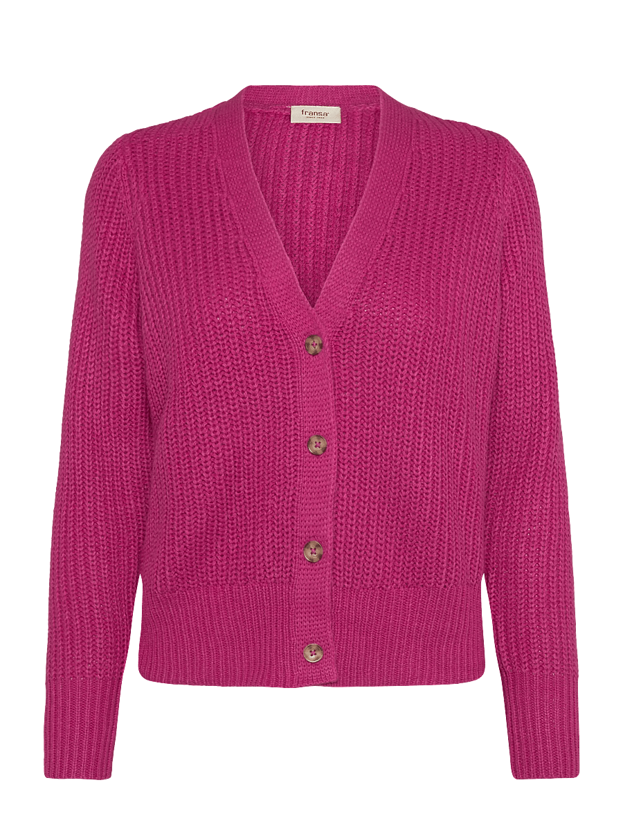 Fransa - FRKAMIA CAR 1 - cardigans - very berry - 0