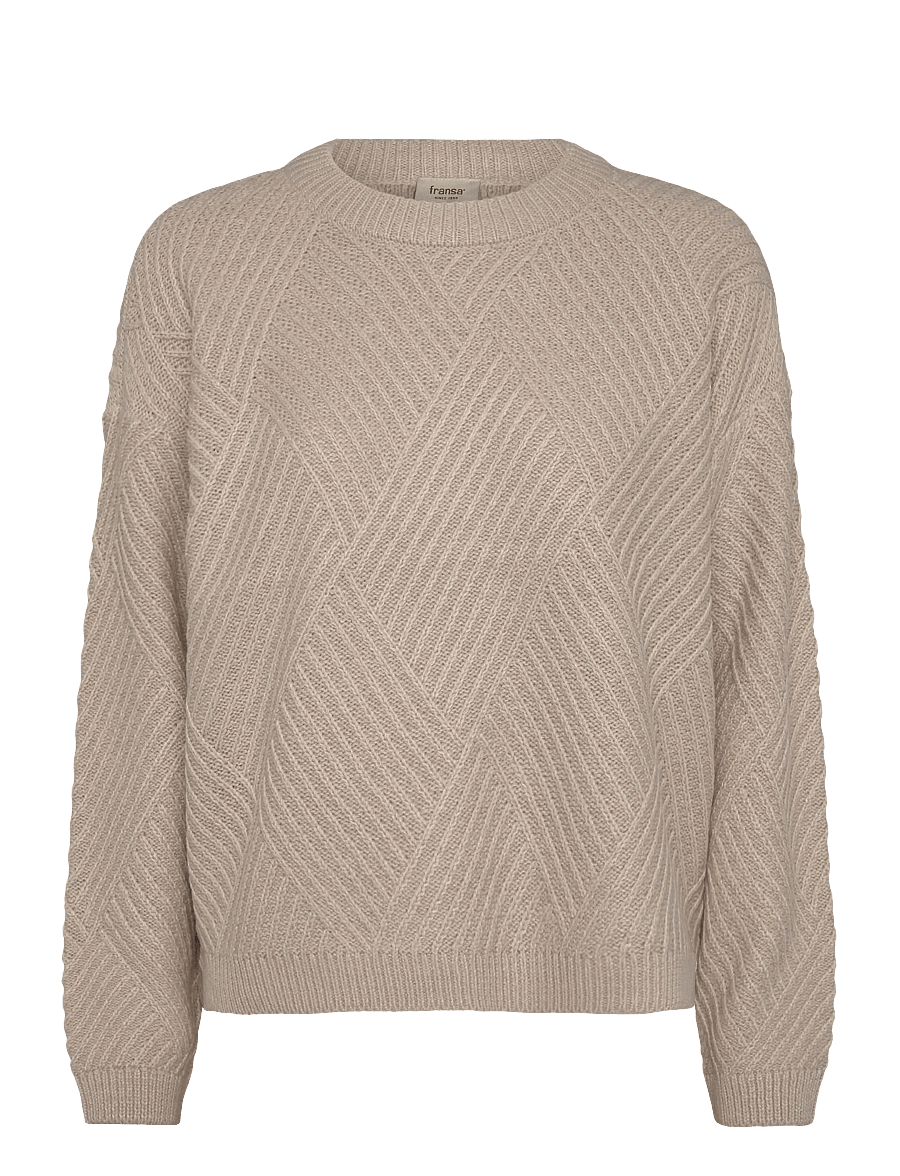 Fransa - FRKALIKKA PU 1 - jumpers - oxford tan mix - 0