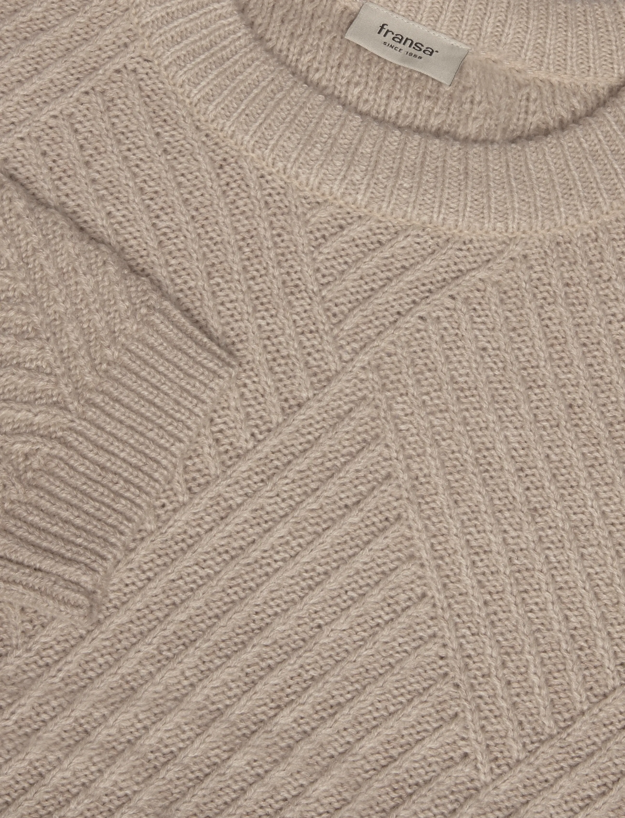 Fransa - FRKALIKKA PU 1 - jumpers - oxford tan mix - 2