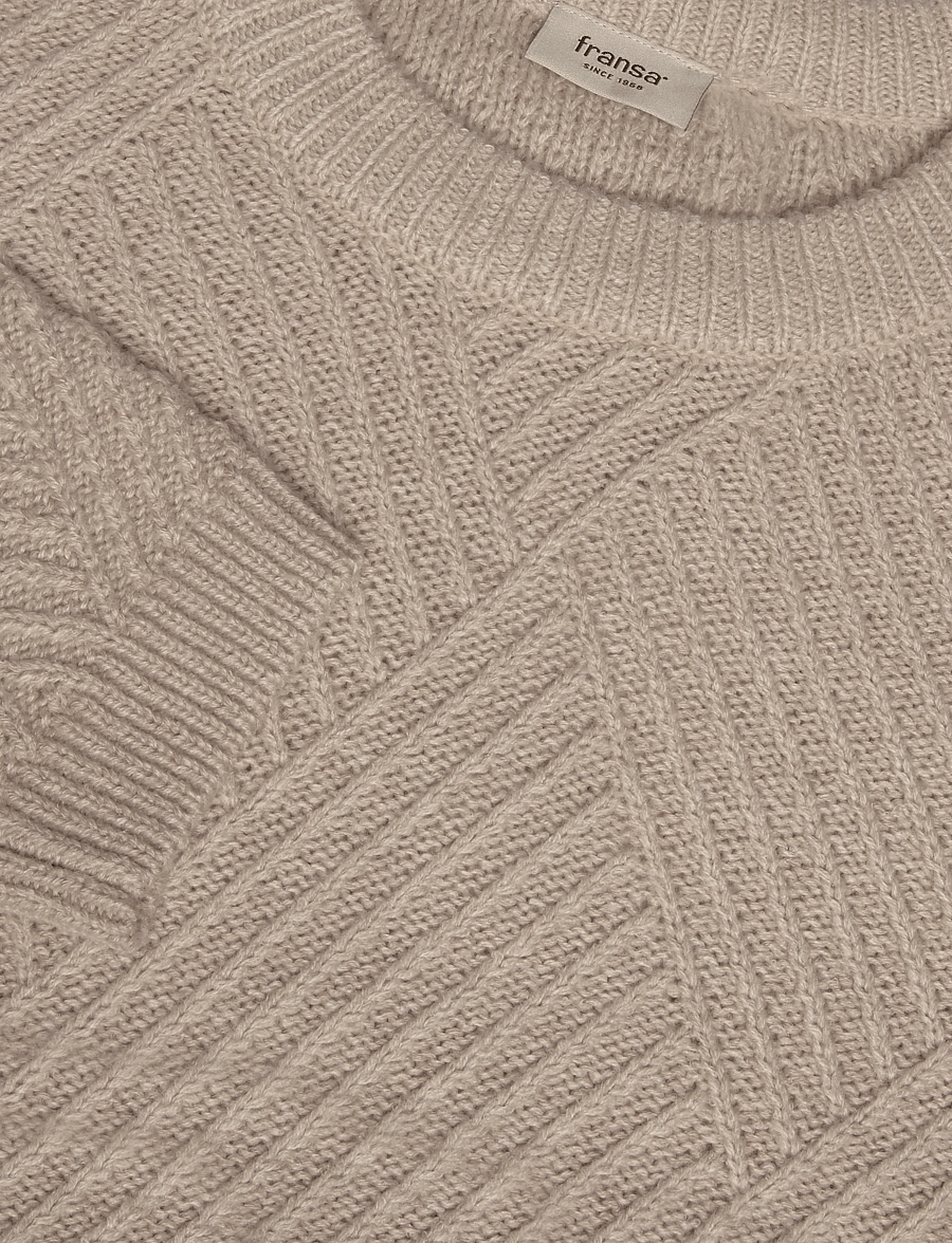 Fransa - FRKALIKKA PU 1 - jumpers - oxford tan mix - 2