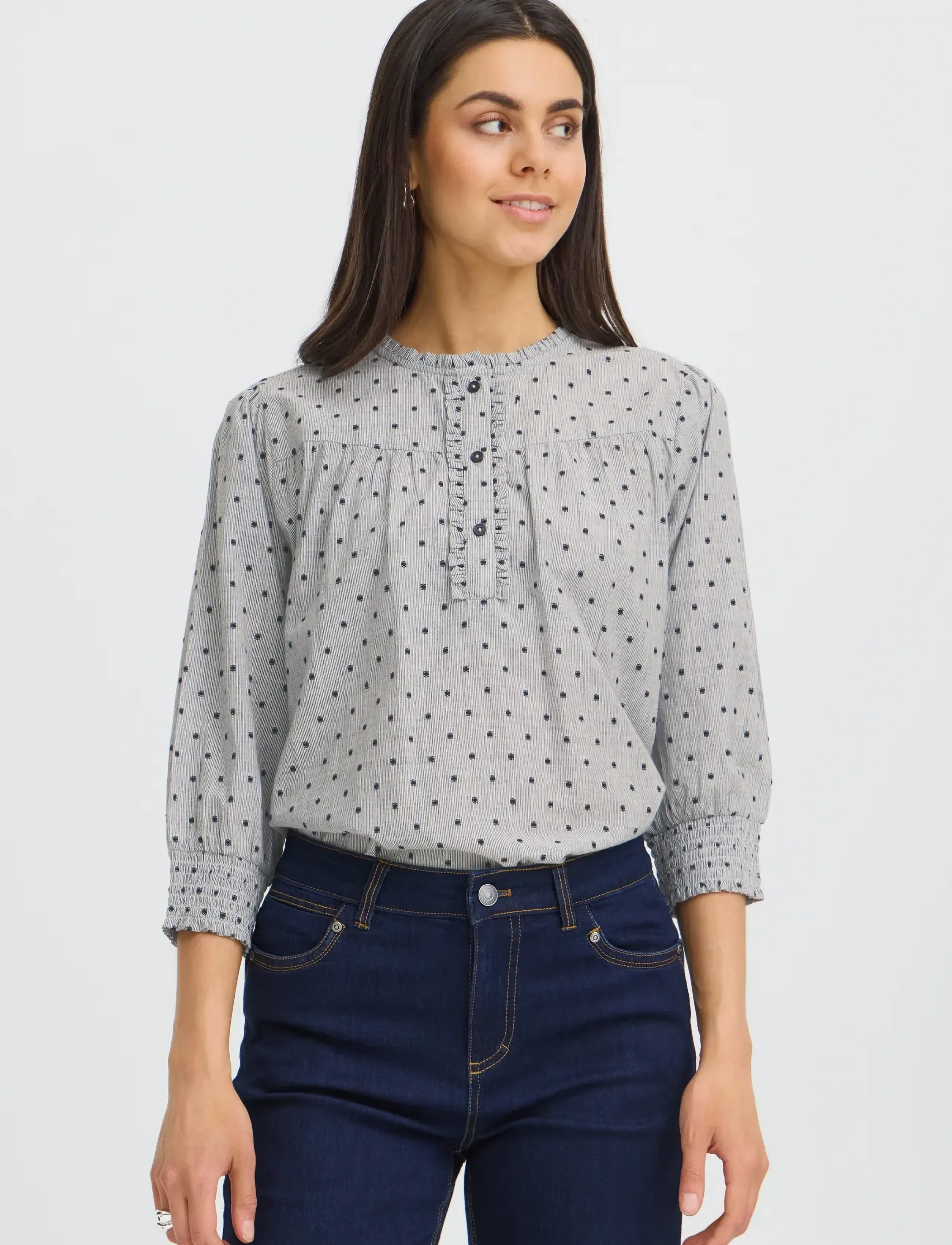 Fransa - FRALEXI BL 1 - långärmade blusar - black mix - 3