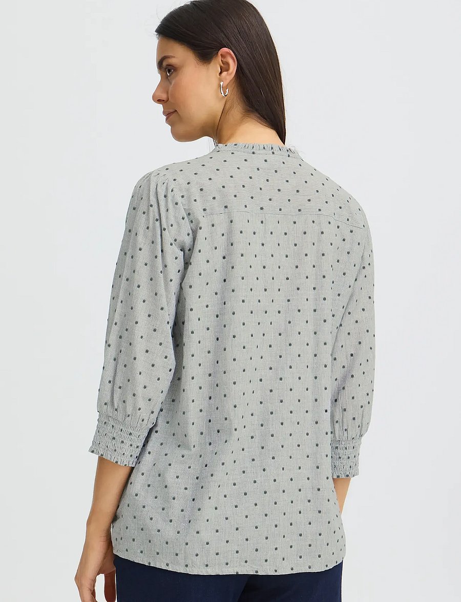 Fransa - FRALEXI BL 1 - long sleeved blouses - dusty olive mix - 4