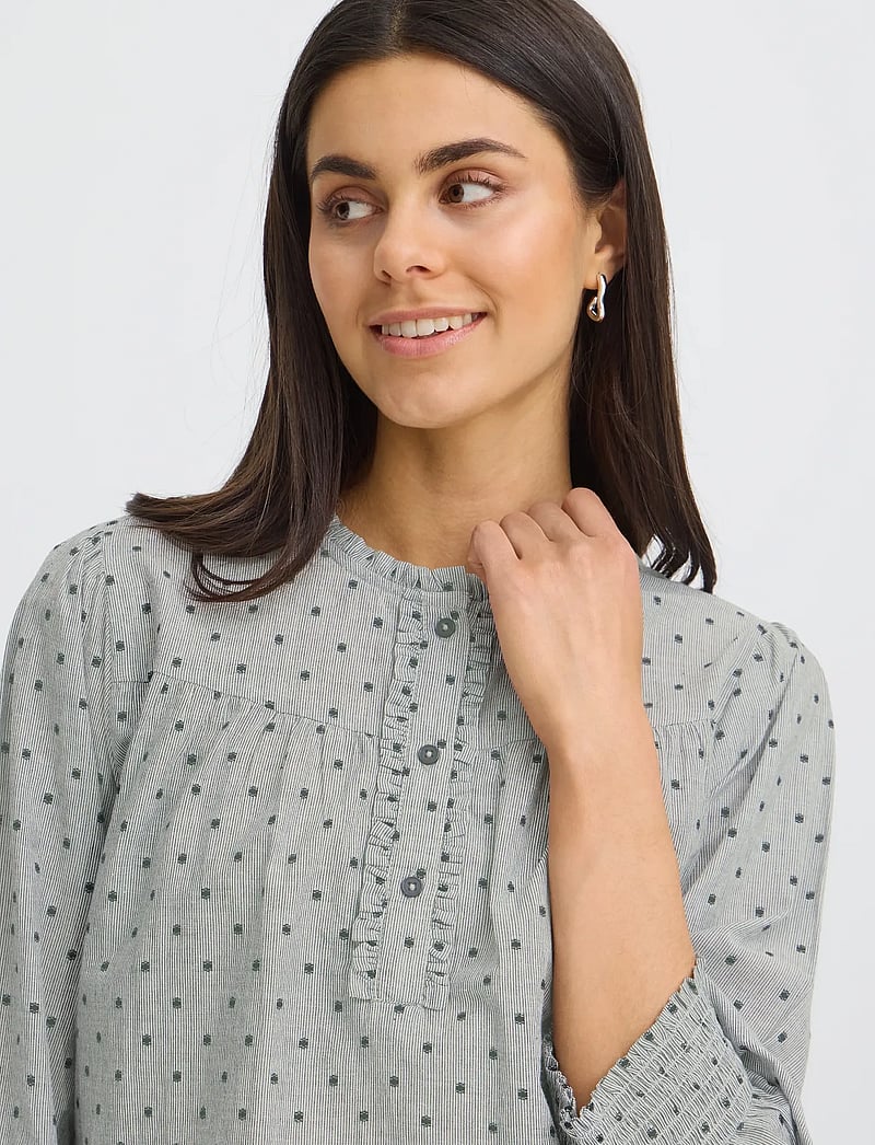 Fransa - FRALEXI BL 1 - pikkade varrukatega pluusid - dusty olive mix - 5
