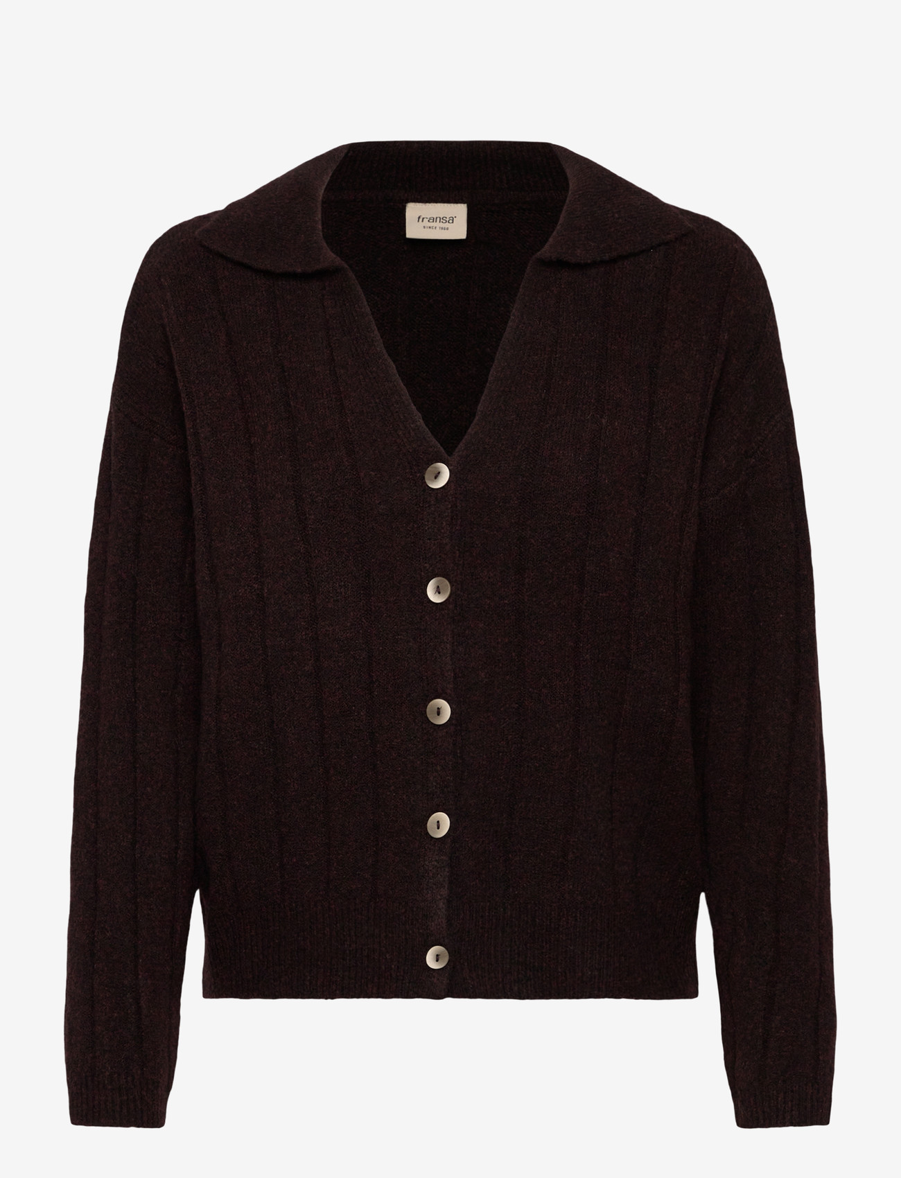 Fransa - FRNOEMI CAR 1 - cardigans - chocolate torte melange - 0