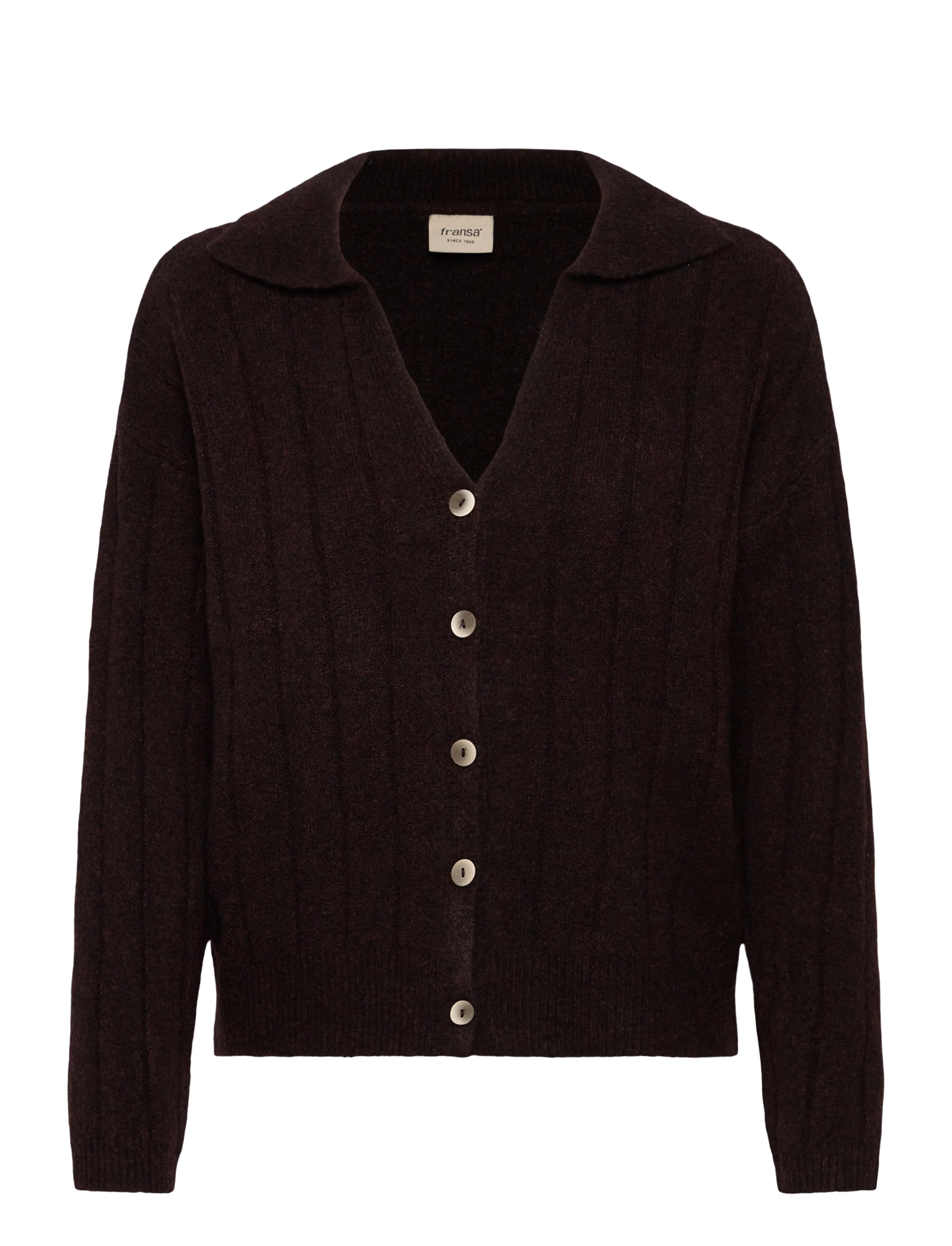 Fransa FRNOEMI CAR 1 - Cardigans - CHOCOLATE TORTE MELANGE / brown