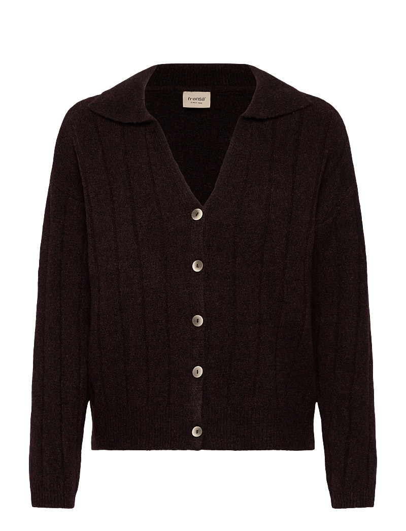 Fransa - FRNOEMI CAR 1 - cardigans - chocolate torte melange - 0