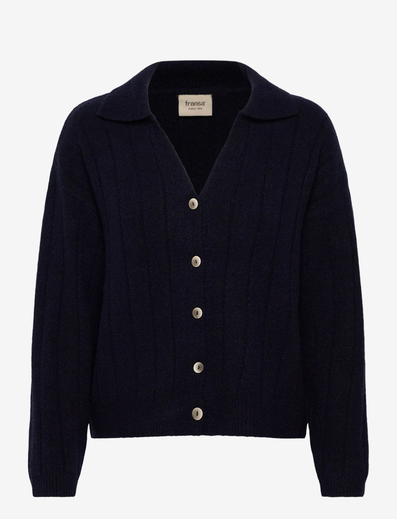 Fransa - FRNOEMI CAR 1 - herbstliche kleidung - night sky melange - 0