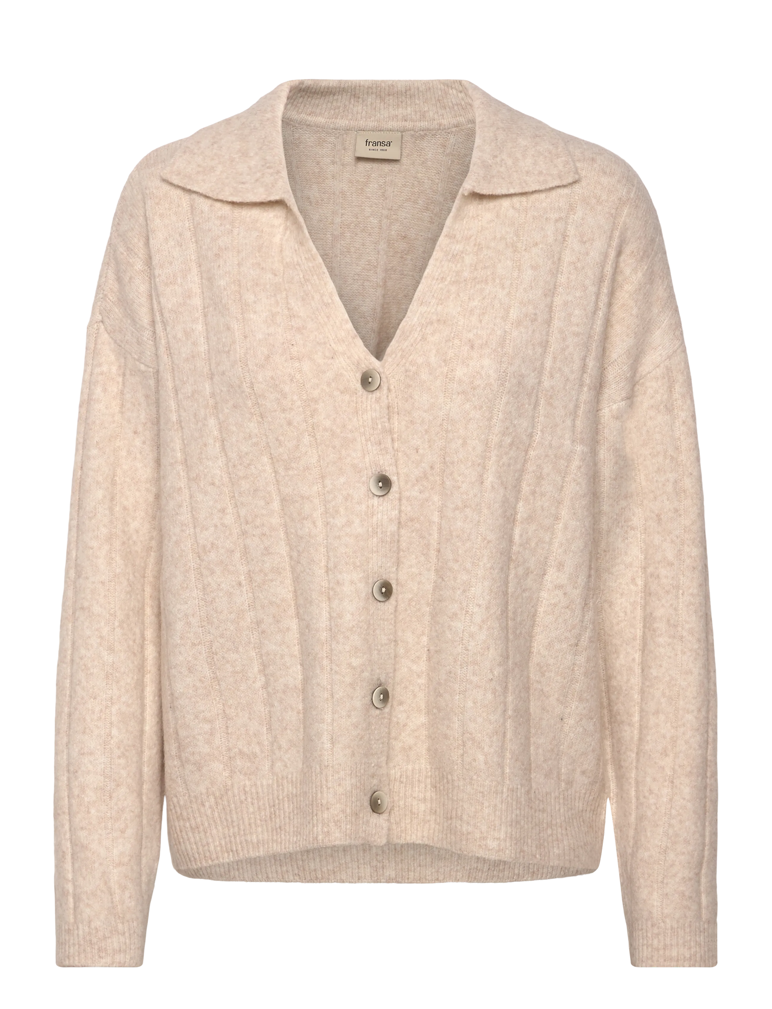 Fransa FRNOEMI CAR 1 - Tøj - OATMEAL MELANGE / beige