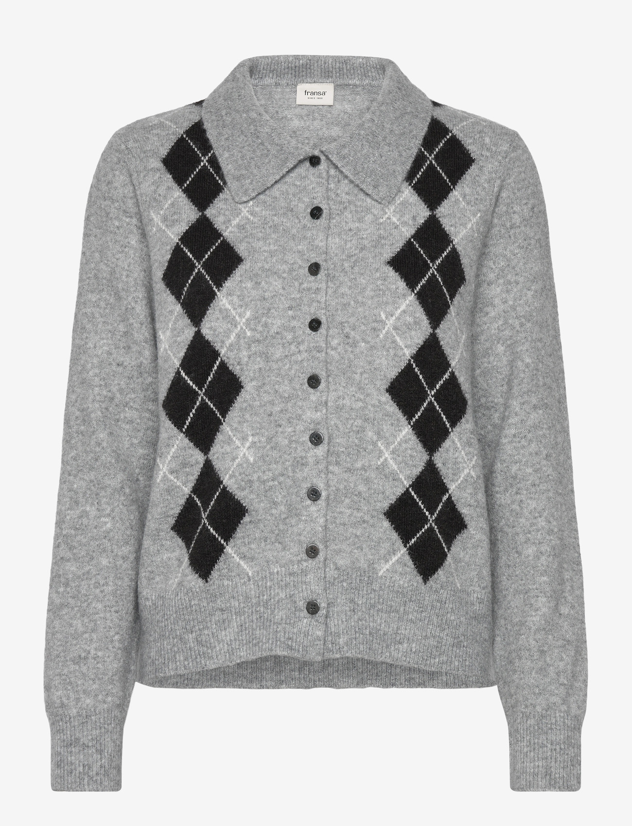 Fransa - FRNOEMA CAR 1 - koftor - light grey melange - 0