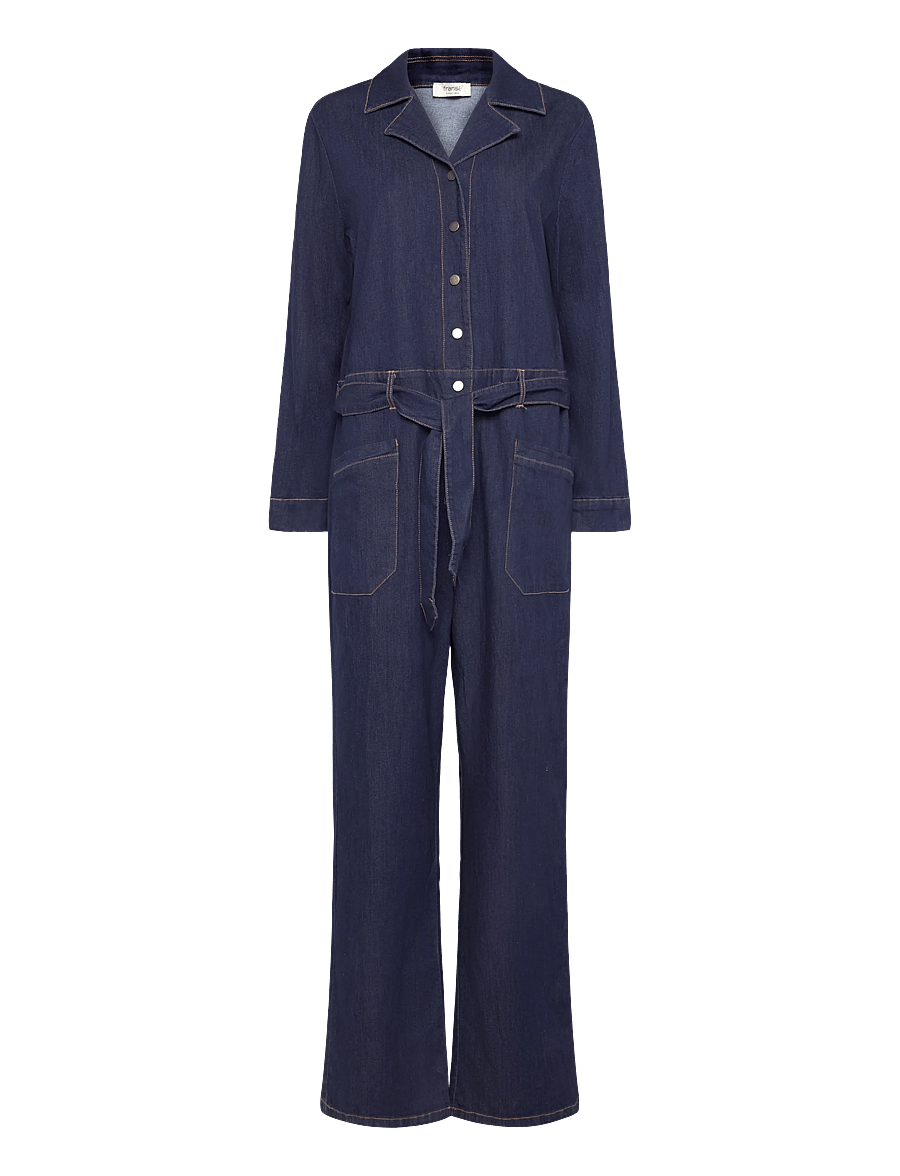 Fransa - FRCHICAGO JU 1 - buksedragter - unwashed blue denim - 0